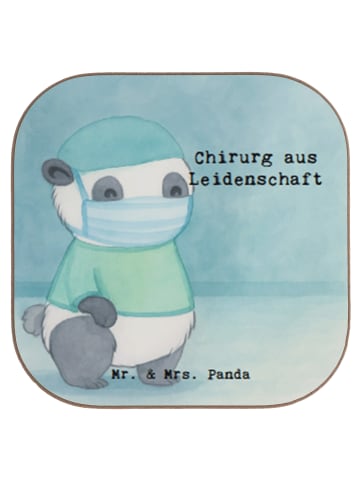 Mr. & Mrs. Panda Untersetzer für Gläser Chirurg Leidenschaft Des... in Weiß