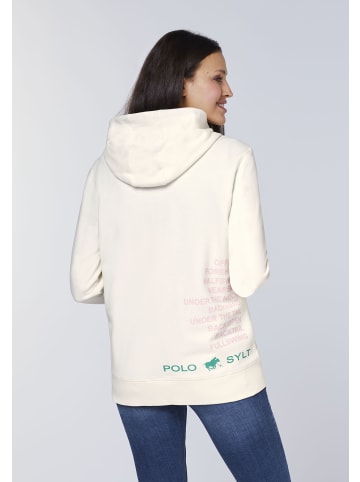 Polo Sylt Kapuzen-Sweatjacke mit Polosport-Print in Weiß