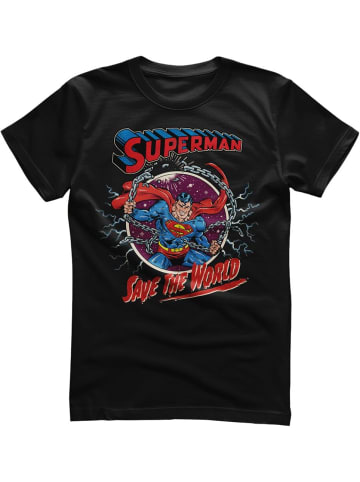 Superman T-Shirt "Superman Save The World T-Shirt" in Schwarz