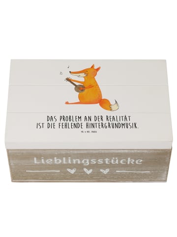 Mr. & Mrs. Panda Box Fuchs Gitarre mit Spruch in Weiß