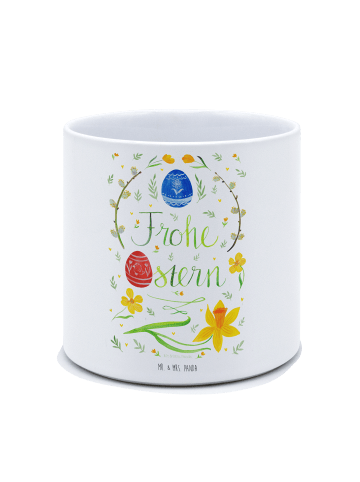 Mr. & Mrs. Panda Blumenübertopf Ostern Frohe Ostern ohne Spruch in Weiß