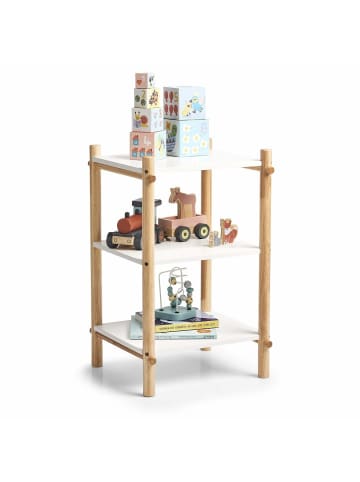 Zeller Kinder-Regal, MDF/Gummibaum in Weiß, (B) 35 x (H) 59 x (L) 35 cm