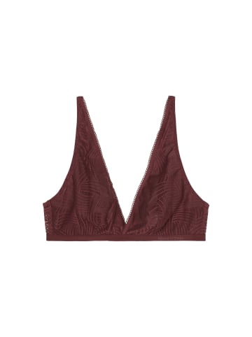 Marc O'Polo Bralette Timeless Lace in deep ruby
