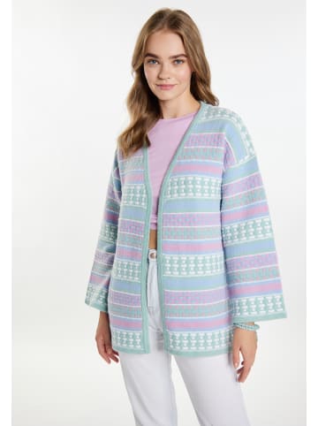 IZIA Damen Cardigan in Mint Mehrfarbig