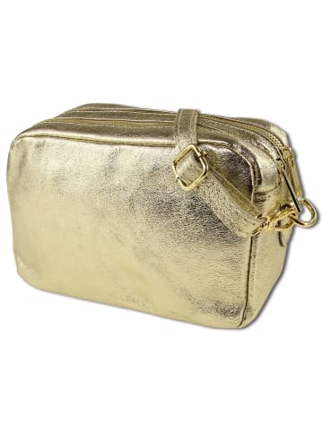 Toscanto Leder Umhängetasche Toscanto Tasche gold ca. 22cm