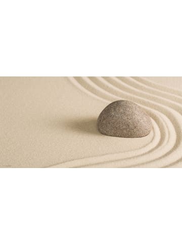 Cover-your-desk.de  Schreibtischunterlage – “Zen Garten mit Stein im Sand“ (L)100 x (B)50 