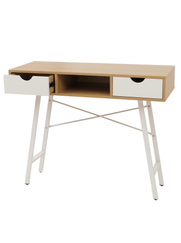 MCW Konsolentisch E92, Naturbraun weiß