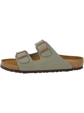 Birkenstock Sandale Arizona Birko-Flor Nubuk normal in grau