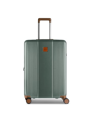 BRIC`s Ferrara 4 Rollen Trolley M 67 cm mit Dehnfalte green