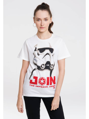 Logoshirt T-Shirt Stormtrooper - Join The Imperial Army in altweiss