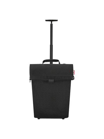 Reisenthel trolley M - Einkaufstrolley 53 cm (herringbone mokka) in mesh black