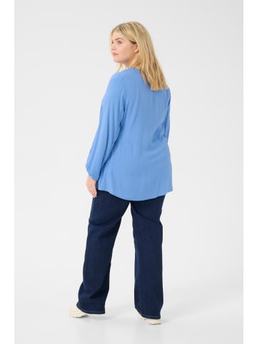 KAFFE curve Langarm-Bluse KCmahlena in Ebb and Flow