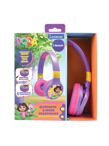 Lexibook Dora 2-in-1 Bluetooth® & Kabel-Kopfhörer faltbar