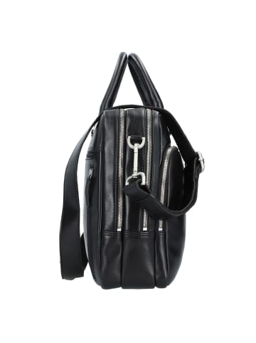 Leonhard Heyden Cambridge Aktentasche Leder 40 cm Laptopfach schwarz