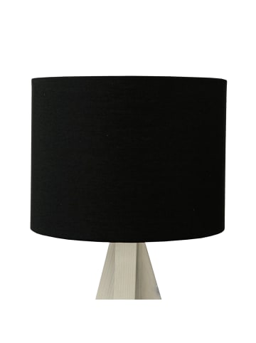 Licht-Erlebnisse Tischlampe Ø 17 x (H)31 cm in Holz SchwarzHolz Schwarz
