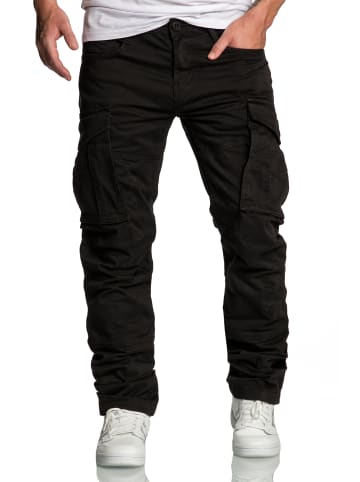 Amaci&Sons Cargo Jogger-Chino WYATT in Schwarz