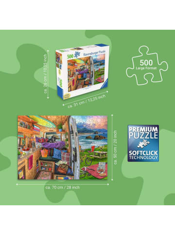Ravensburger Ravensburger Puzzle 500 Teile Beim Camping in bunt