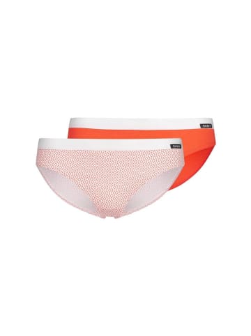 Skiny Slip 2er Pack in Rosa/Rot