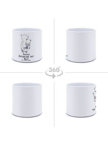 Mr. & Mrs. Panda Übertopf Panda Bestes Patenkind der Welt mit Sp... in Weiß