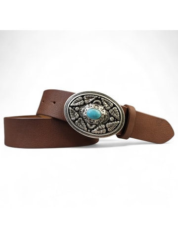 FRONHOFER Damen Ledergürtel in Cognac