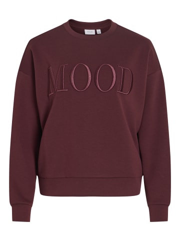 Vila Sweatshirt VIReflect Mood in aubergine