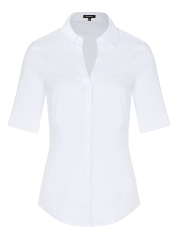 More & More Baumwollstretchbluse in white