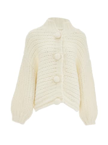 ebeeza Strickjacke in Wollweiss