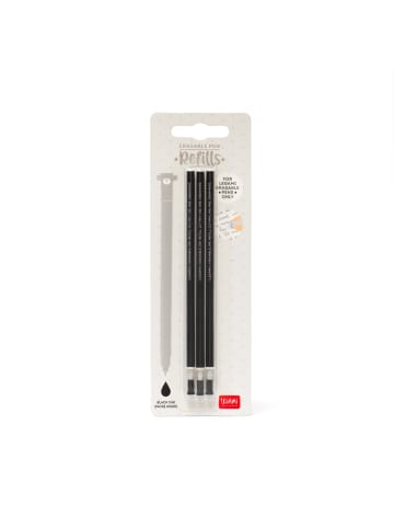 LEGAMI Legami Ersatzmine 3x für löschbaren Gelstift - BLACK