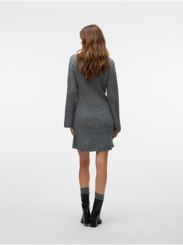 Vero Moda Strickkleid in Medium Grey Melange