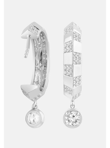 Ethische Diamanten Ohrringe aus 375 Weißgold mit Lab Grown Diamant