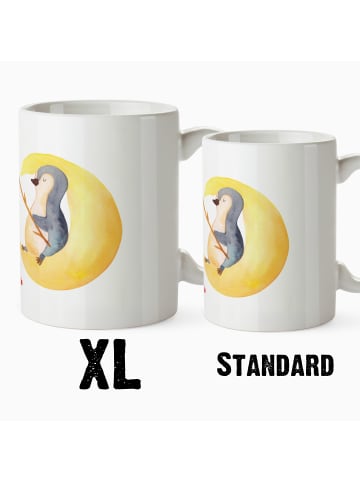 Mr. & Mrs. Panda Becher Pinguin Mond ohne Spruch in Weiß