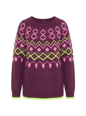 LAURASØN Pullover in pflaume