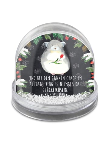 Mr. & Mrs. Panda Weihnachtskugel Chinchilla Blume mit Spruch in Kreidetafel