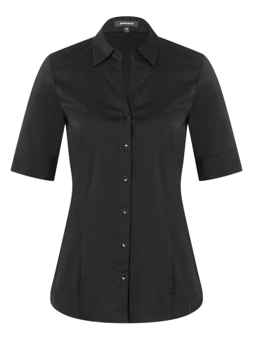 More & More Baumwollstretchbluse in black