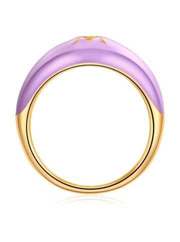 Glanzstücke München Ring Sternzeichen Fische aus Sterling Silber mit Zirkonia in gelbgold