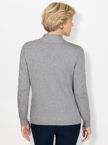 WITT WEIDEN Langarm-Pullover in steingrau-meliert