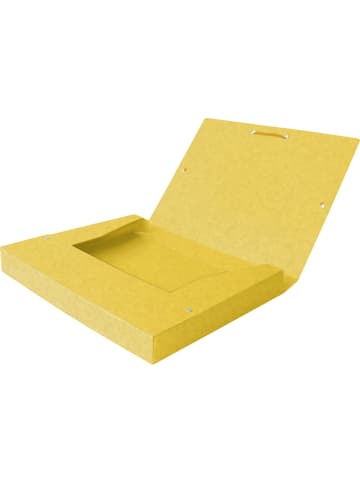 Oxford Sammelbox Top File+ A4 40mm 390g/qm Multistrat gelb