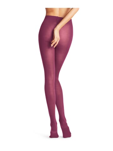 Falke Strumpfhose Softmerino in Red plum