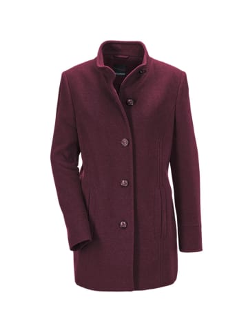 GOLDNER Kurzgröße:  Wolljacke Wolljacke mit feinen Details in pflaume