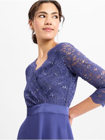 SWING Abendkleid in blau - 0003