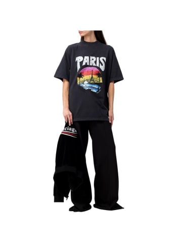 Balenciaga Tropical T-Shirt in Schwarz