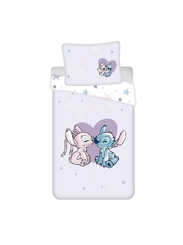 Lilo & Stitch Lilo & Stitch Bettwäsche Set 200x140 cm - 100 % Baumwolle in Weiß