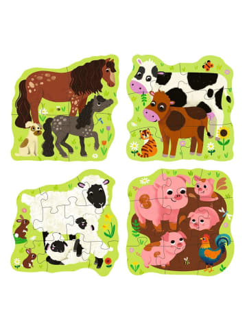 Ravensburger Ravensburger Puzzle 4 + 6 + 8 + 10 Teile Bauernhoftiere in bunt