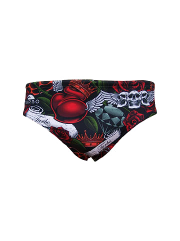 Turbo Badehose gefüttert in schwarz