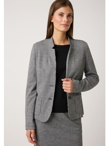 More & More softer, leicht taillierter Stretchblazer in small pepita jersey
