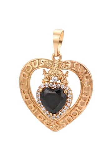 faina Women Pendant in Rose Gold Black