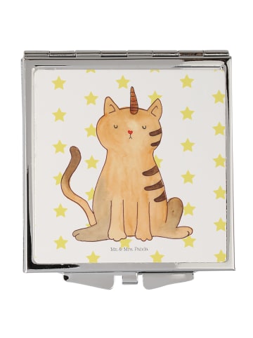 Mr. & Mrs. Panda Schminkspiegel Einhorn Katze ohne Spruch in Weiß