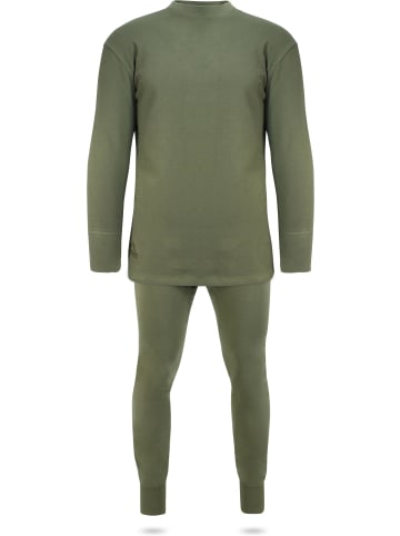 Normani Outdoor Sports Normani Outdoor Sports Herren Winter Plüschunterwäsche Set in Oliv