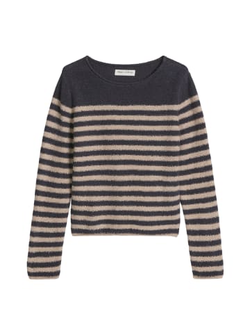 Marc O'Polo Bouclé-Pullover regular in Dark Blue