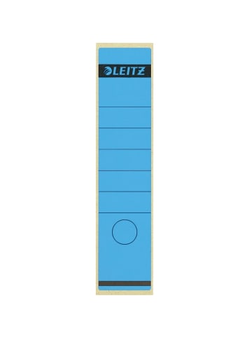 Leitz Ordnerrückenschilder 61x285mm selbstklebend blau Packung mit 100 Stück